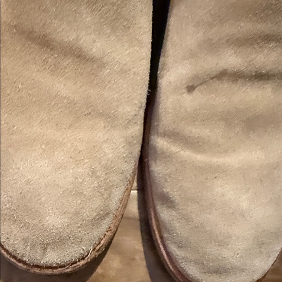 John Varvatos Beige Suede Slip-On Loafers - Picture 4 of 4